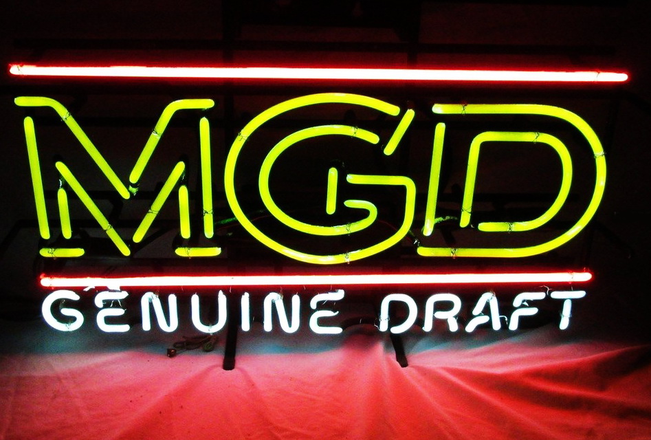 MGD Genuine Draft Neon Sign